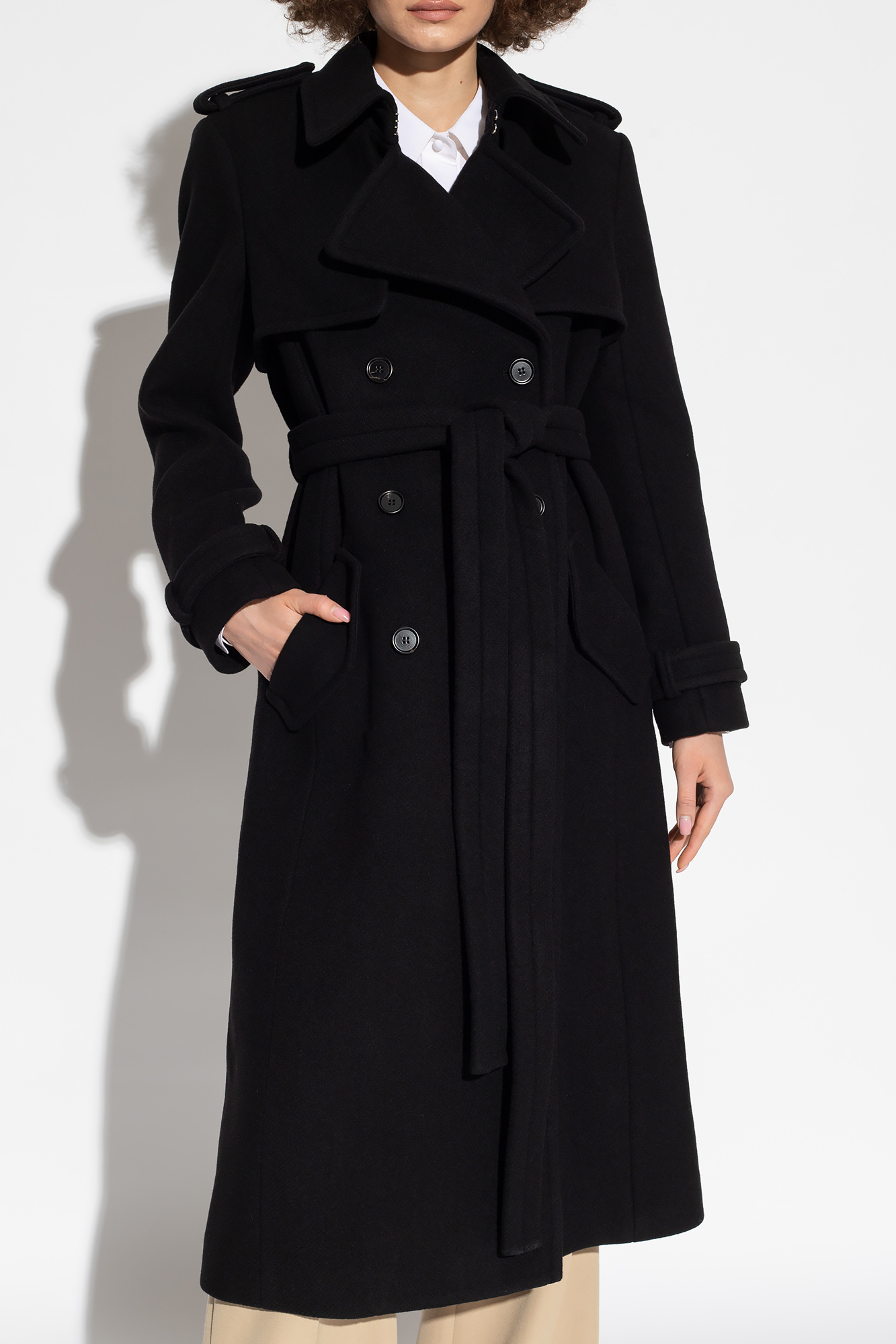 コート CHLOE BLACK WOOL AND CASHMERE BLEND COAT Chloé Oversized Coat In Wool | Chloé US